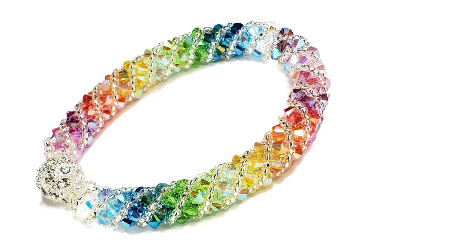 Multi Color Crystal Bracelet Bracelet Beaded Bracelet