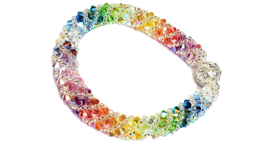 Multi Color Crystal Bracelet Bracelet Beaded Bracelet