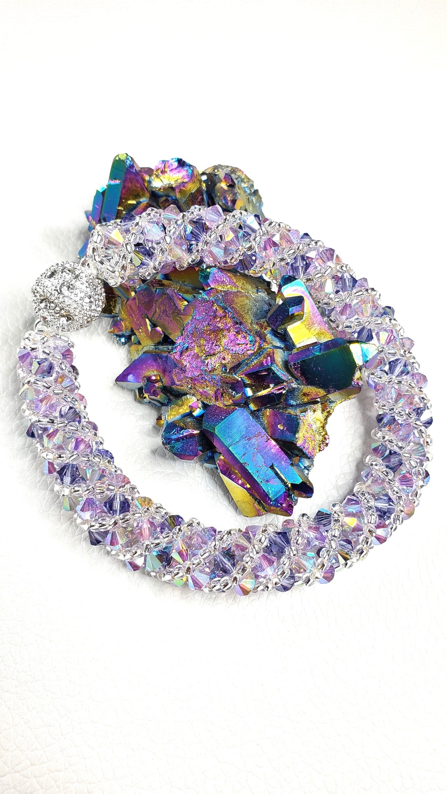 Shades of Purple Preciosa Crystal Bracelet Beaded Bracelet